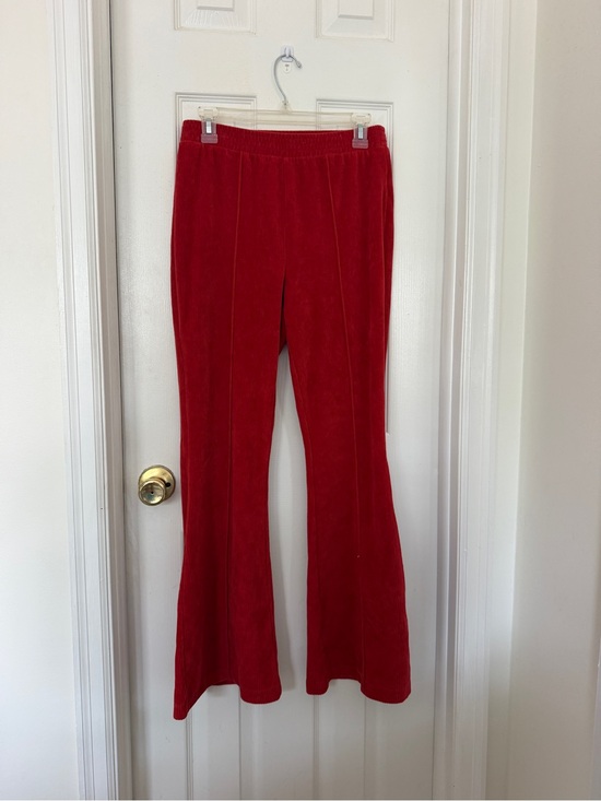 aerie Pants - Aerie Red Velvet Flared Pants